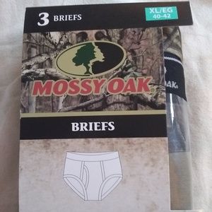 *SALE*Mossy Oak Men's Briefs (3-pack) XL NWT